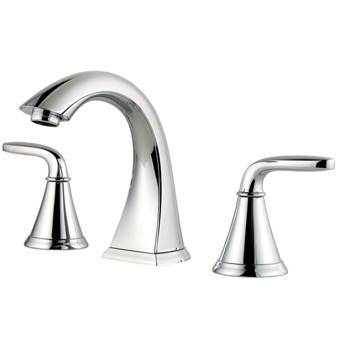 Pfister Pasadena Bathroom Sink Faucet, 8-Inch Widespread, 2-Handle, 3-Hole, Polished Chrome Finish, LF049PDCC