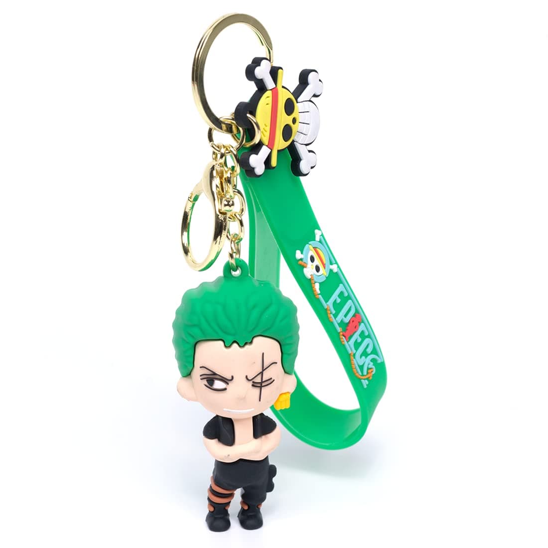 Daiyamondo Premium Metal Weapon Cool Cute Anime Cartoon 3D Rubber Creative Silicon Keychain Suitable For Girls | Car key rings| Bike Key Chains | Bag Charm | Boys