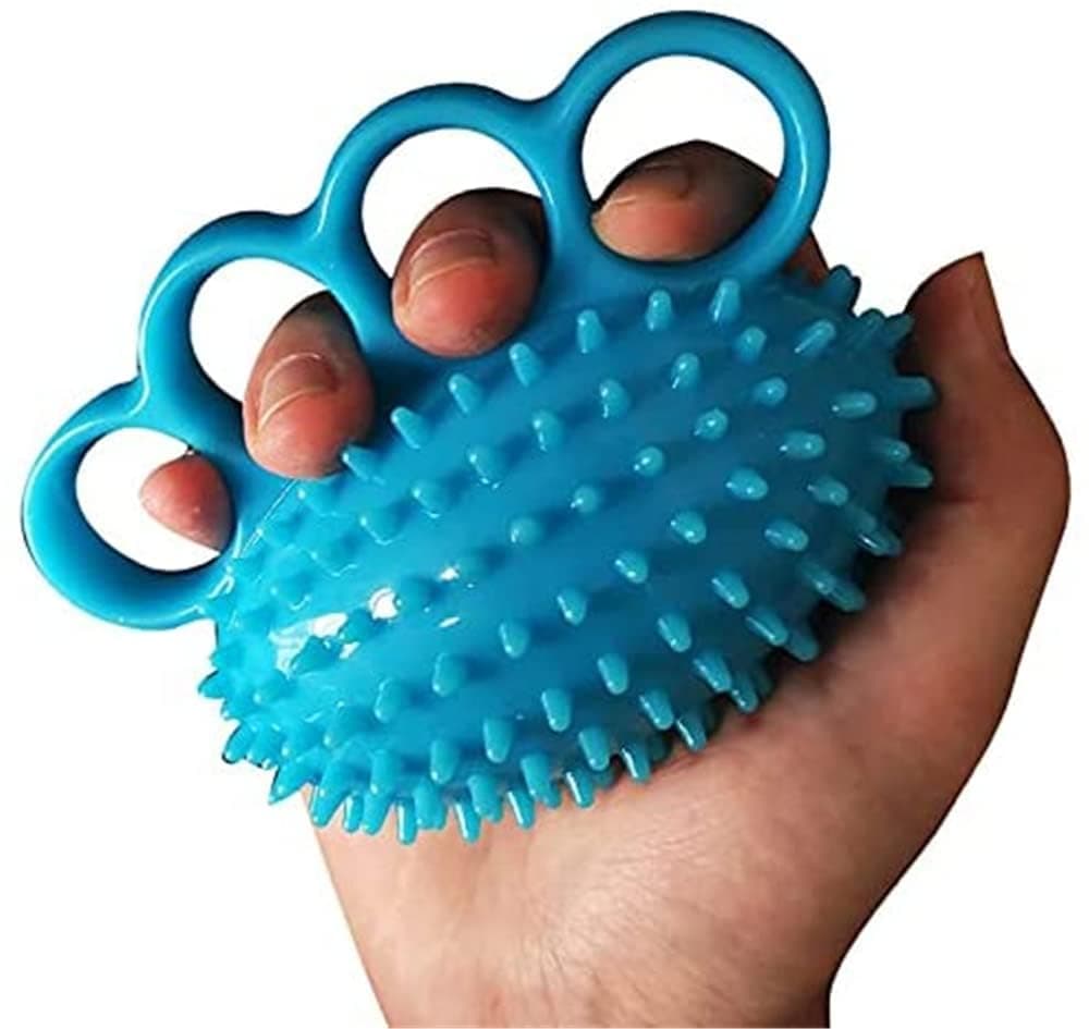 Elecdon Four Finger Exerciser Ball, Hand Grip Strengthener, Exercisers For Strength, Squeeze Ball And Stress Balls Adults, Therapy Cramps Recovery