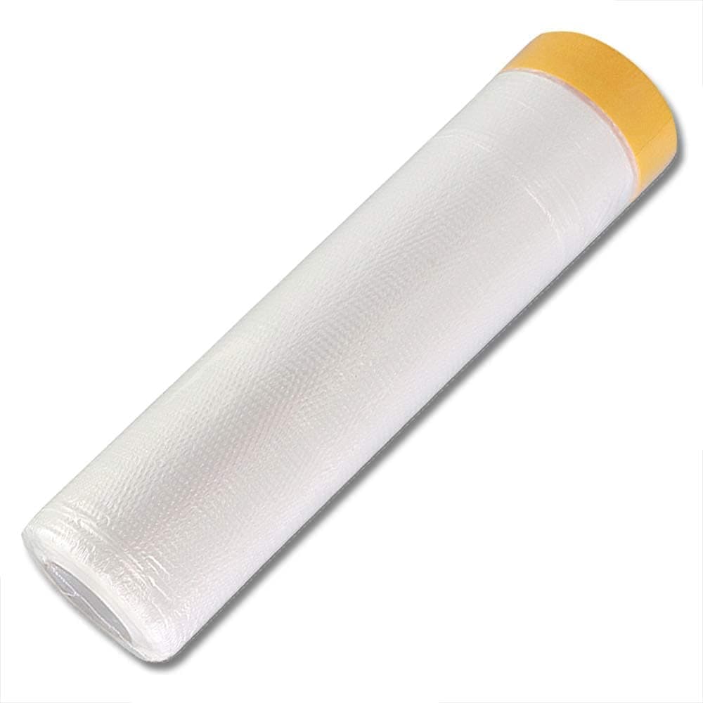 Dust Sheet Roll for Furniture: Cover Surface 13.1 × 65.6 feet Painting Masking Film for House Renovate Spray Painting - for Floor Wall Cabinets Carpet Sofa Car