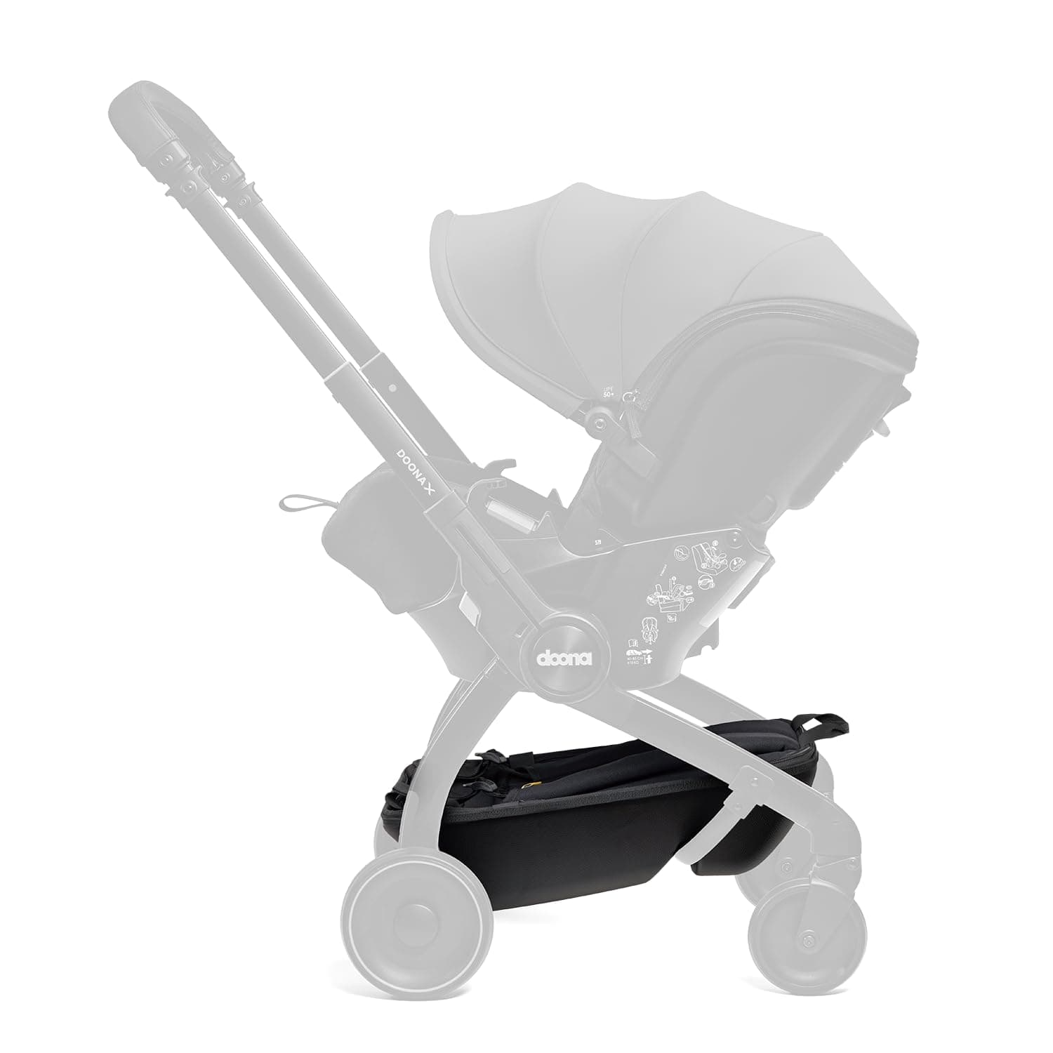 Doona X Pack & Go Basket - 2in1 Backpack and Storage Basket to Carry All Your Baby Essentials - Only Compatible with Doona X