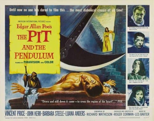 Pop Culture Graphics The Pit and The Pendulum Poster Movie B 11x17 Vincent Price John Kerr Barbara Steele Luana Anders