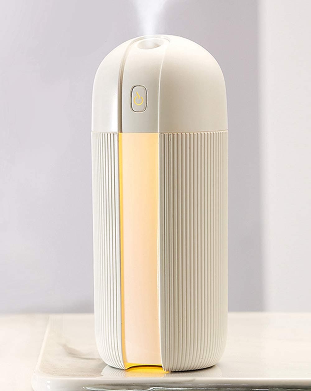 Cool Mist Humidifiers 280ml, Waterless Auto-Off, 30dB Quiet Air Humidifier, 8H~12H Working Hours Humidifier for Bedroom Baby Room Living Room. 1-Year Replacement Warranty