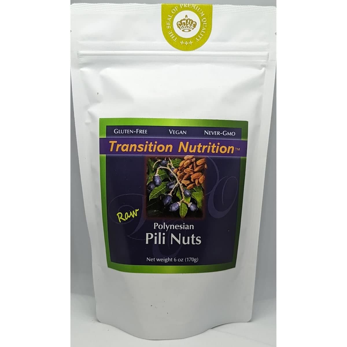 Transition Nutrition Raw Polynesian Pili Nuts 6 oz Pkg