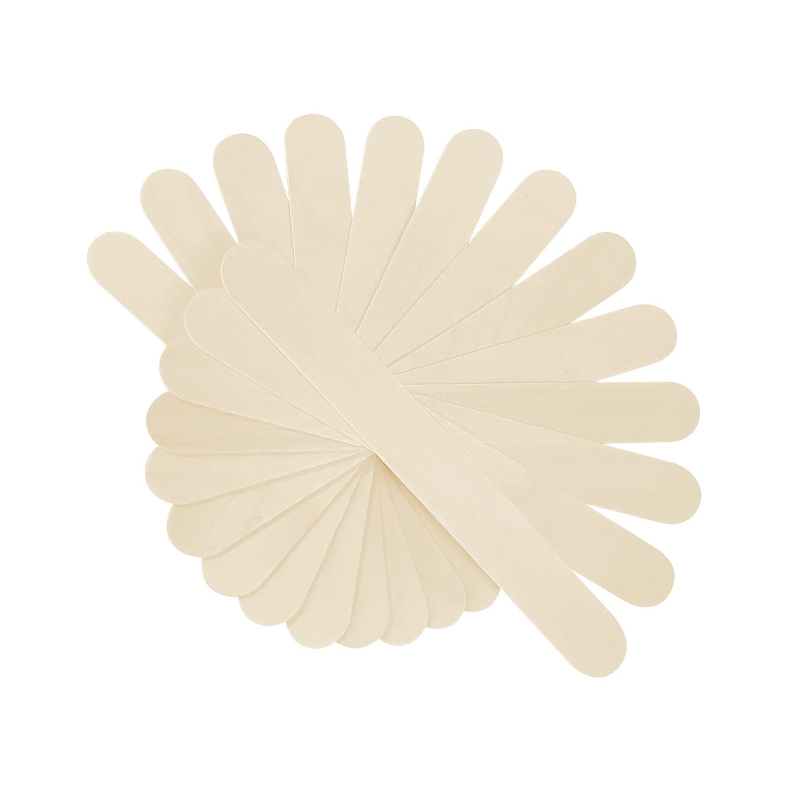 50 Pcs Jumbo Wooden Craft Sticks Wooden Popsicle Craft Sticks Stick 6” Long x 3/4”Wide Treat Sticks Ice Pop Sticks for DIY Crafts，Home Art Projects, Classroom Art Supplies