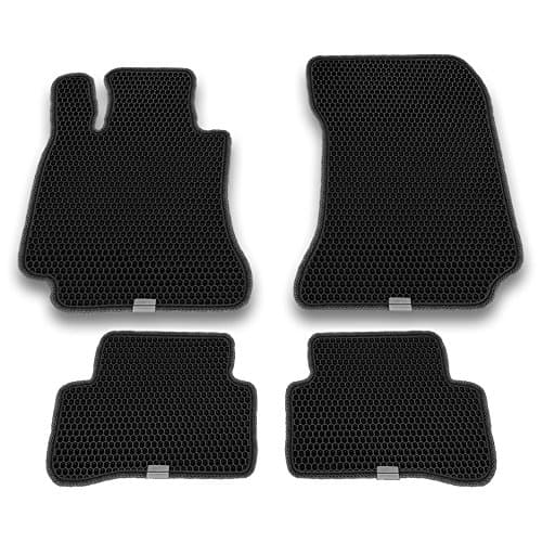 Motliner Floor Mats, Custom Fit with Dual Layered Honeycomb Design for Mercedes-Benz E-Class 2009-2016. All Weather Heavy Duty Protection for Front and Rear. EVA Material, Easy to Clean.
