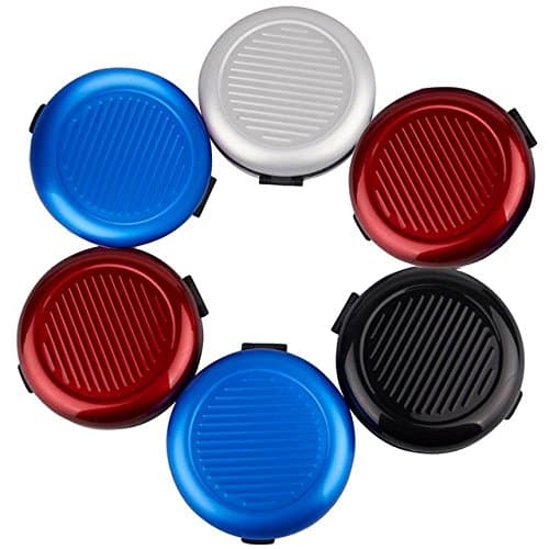 Coin Box-NACOLA Round Aluminum Euro Coin Dispenser Storage Coins Purse Wallet Holders Storage Box