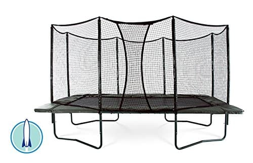AlleyOOP PowerBounce 10’x17’ Trampoline with Enclosure | 2 Layers of High Performance Black Springs | 50+ Patent & Safety Innovations | Lifetime Frame Warranty