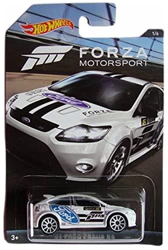 Hot Wheels '09 Ford Focus RS, [White] Forza Motorsport Series 1/6