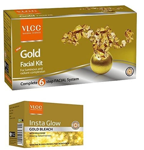Vlcc Gold Facial Kit and Bleach Cream (60gm+30gm) - Pamherbals? by VLCC Natural Sciences
