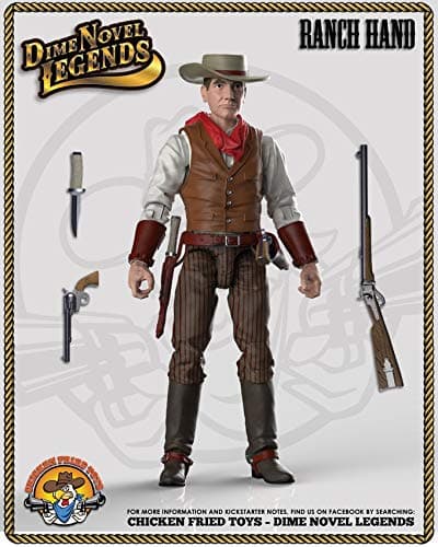 1/18 Scale (4" Tall) Old west Action Figure Ranch Hand