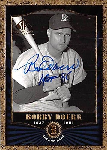 Autograph Warehouse 344472 Bobby Doerr Autographed Baseball Card - Boston Red Sox 2001 Upper Deck Legendary Cuts No. 62 Inscribed HOF 86