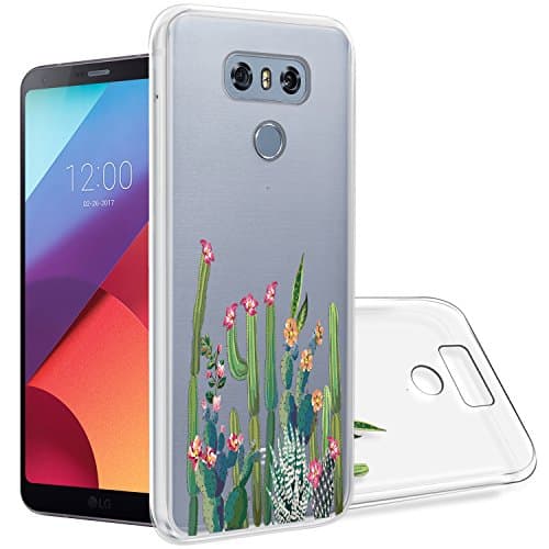 Topnow LG G6 Case, Shockproof Ultrathin Soft TPU Advanced Printing Pattern Cover Phone Case for LG G6 - Cactus Plexus