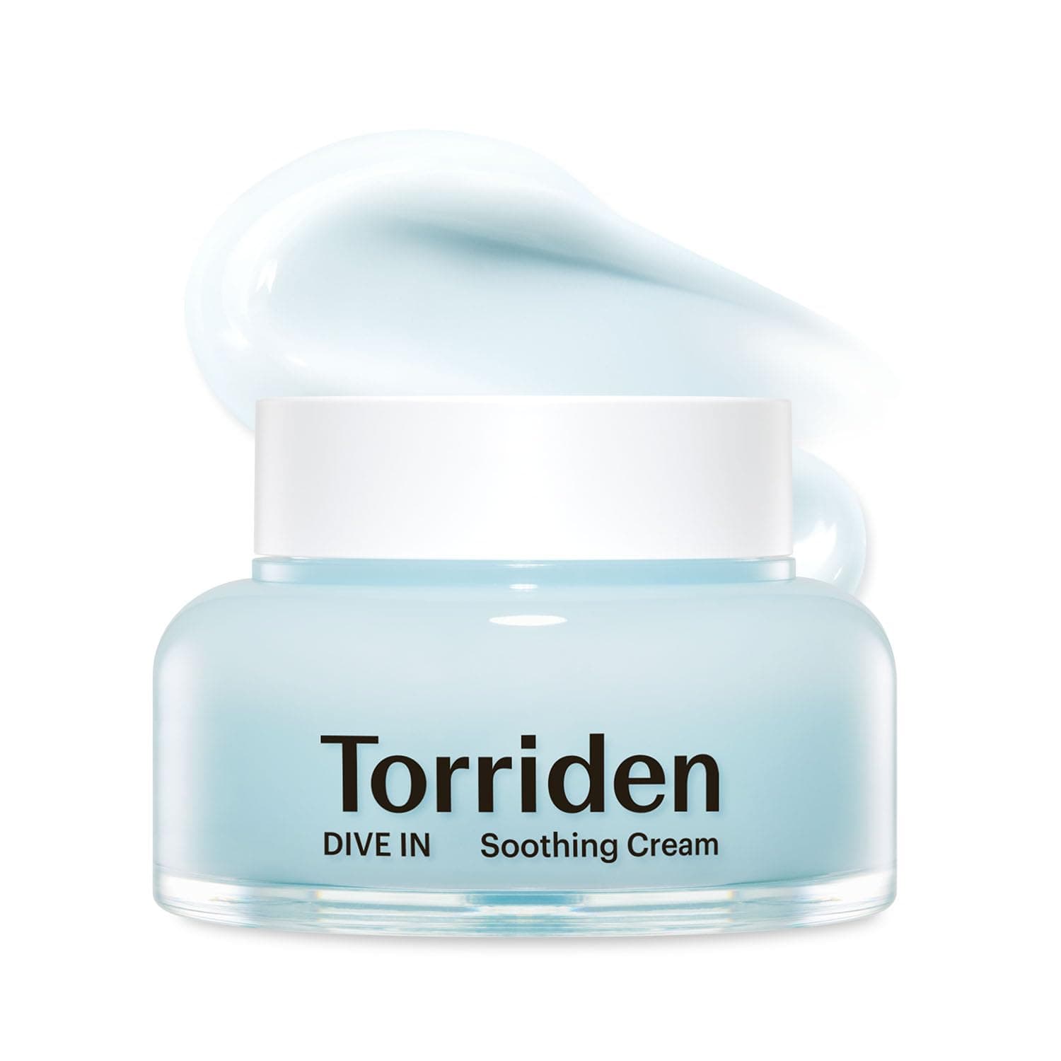 TORRIDEN DIVE-IN Low-Molecular Hyaluronic acid Soothing Cream 3.38 fl oz | Facial Moisturizer Gel for Sensitive, Dry Skin | Fragrance-free, Alcohol-free, No Colorants | Vegan, Clean, Cruelty-Free