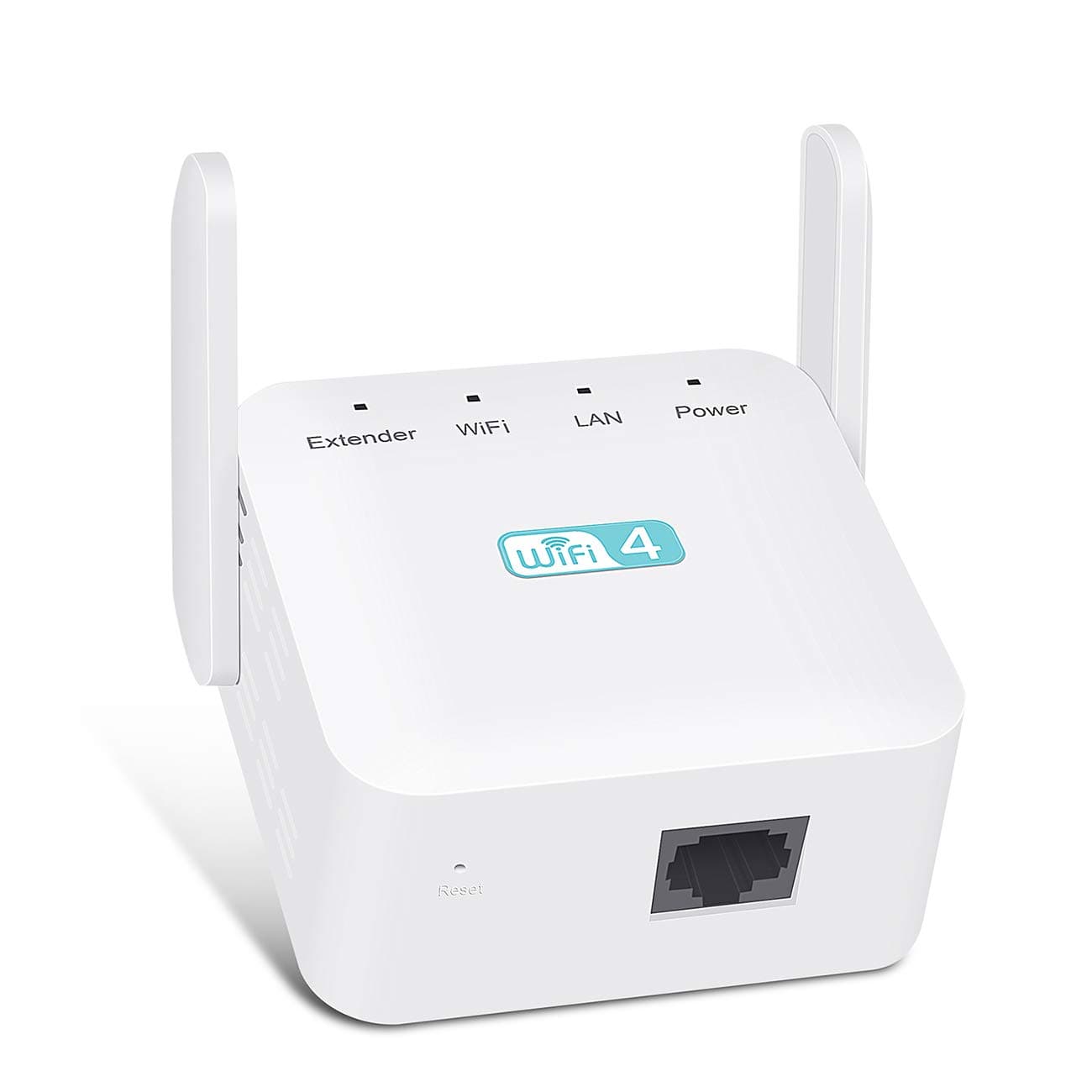 WiFi Extender Booster WiFi Range Extender for Home & Office - 300Mbps 2.4GHz WiFi Booster WiFi Extender with Ethernet Port, Easy Setup, UK Plug