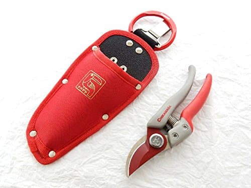 CHIKAMASA Pruning Shears 7"/PS-7, with original Shears Case (Grey)