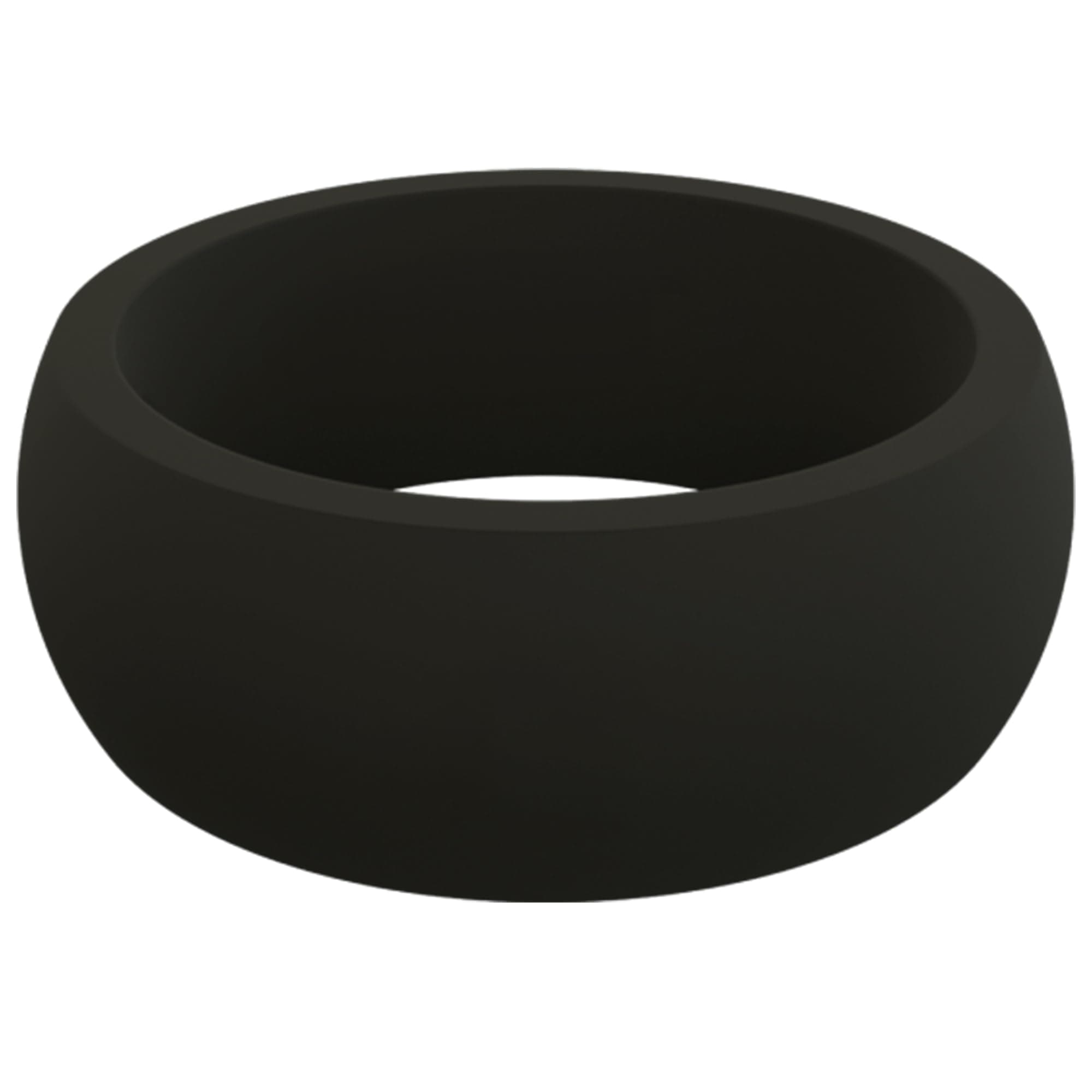 Men's Silicone Wedding Band - 8.5mm Wide x 2.5mm Thick - Classic & Forged Mens Silicone Wedding Ring - Breathable Comfort Fit Rubber Rings Men - Durable Engagement Rings for Him