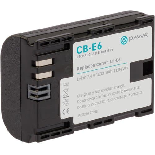 Pawa LP-E6 Lithium-Ion Battery Pack (7.4V, 1600mAh)