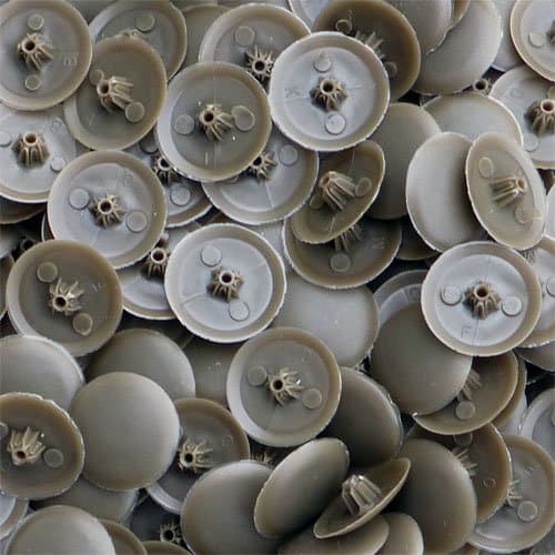 Snap-On Bifix Cover Caps to Use with Phillips Ph2 & Pozidrive Pz2 Pozi Screws - Pack of 50 Biffix Covers : Weathered Copped Brown