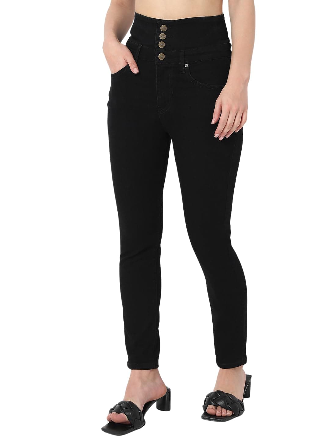 AKA CHIC Supper High Rise Womens Skinny Fit Jeans