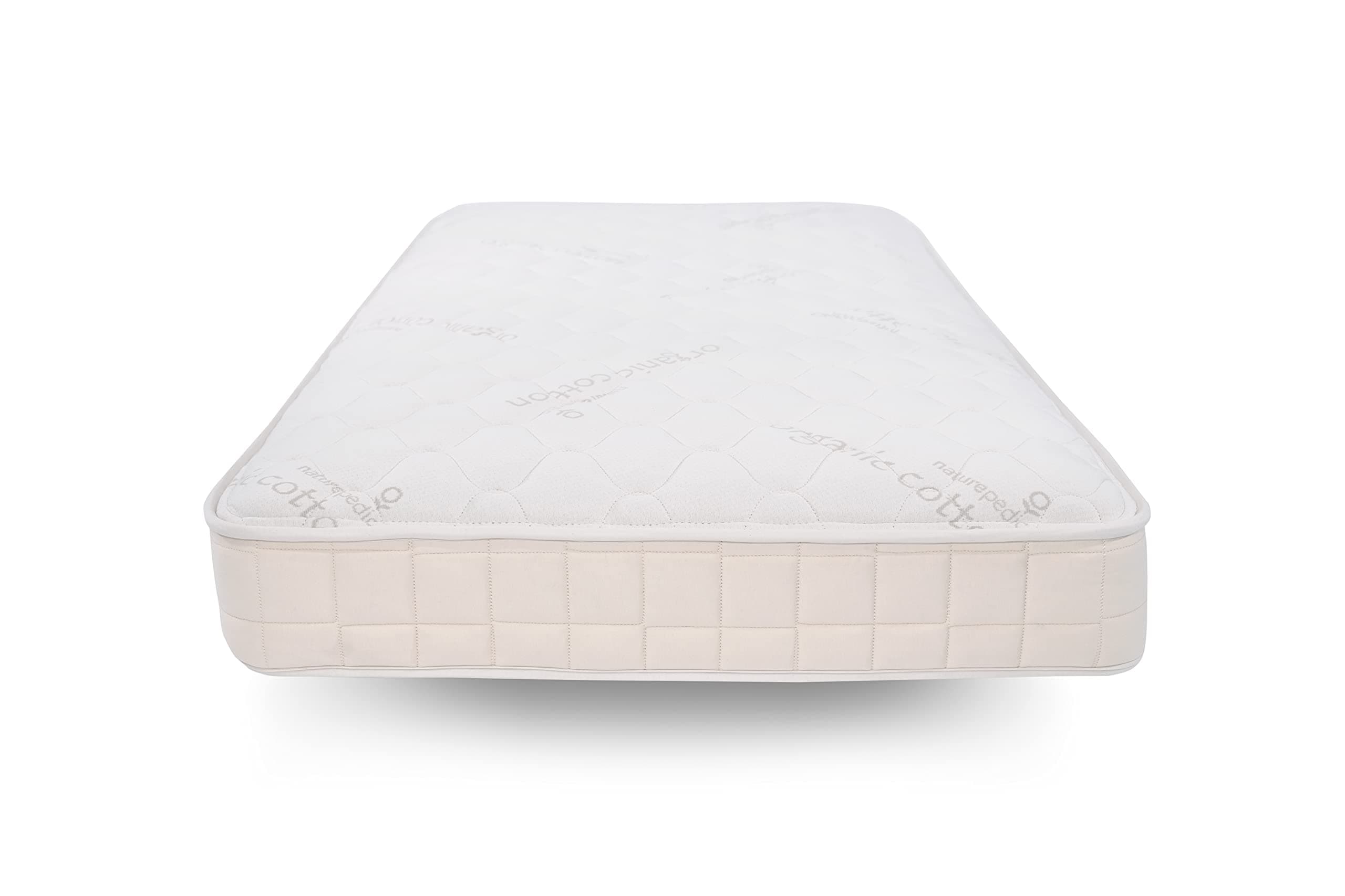 Naturepedic 2-in-1 Organic Kids Mattress - Twin Trundle Mattress with Quilted Top and Waterproof Layer - Firm for Kids