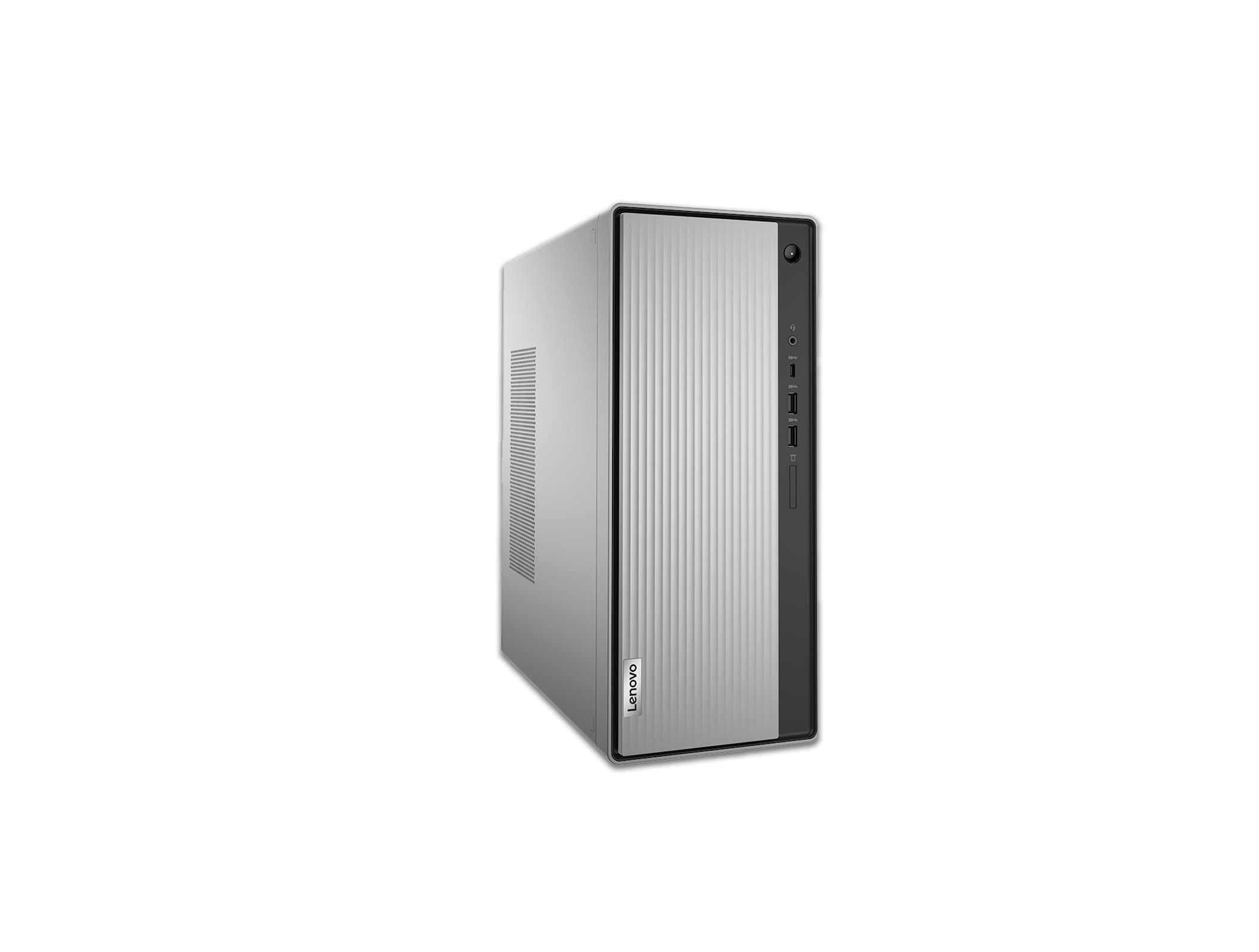 LenovoIdeaCentre 5 Tower PC (Intel Core i7-10700 processor, 16 GB RAM, 512 GB SDD, Windows 10 Home 64, Wired Mouse and Keyboard) – Mineral Grey