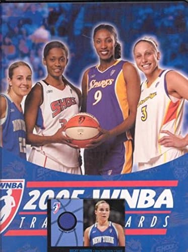 WNBA 2005 Trading Card Binder & Pages with Becky Hammon Exclusive Jersey Swatch and Promo Card #P2 New York Liberty