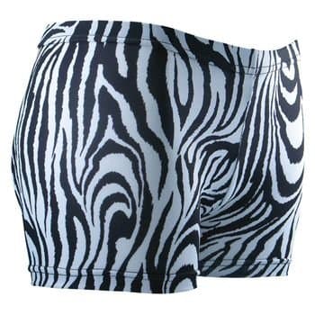 Gem Sports Zebra Print Sublimated Volleyball Spandex Shorts - SIZE: Medium