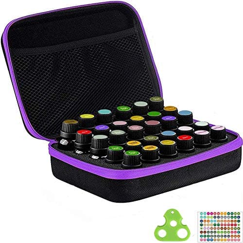Essential Oils Storage - FLYMEI 30 Bottles Essential Oil Carrying Case 5ml 10ml 15ml Essential Oils Case