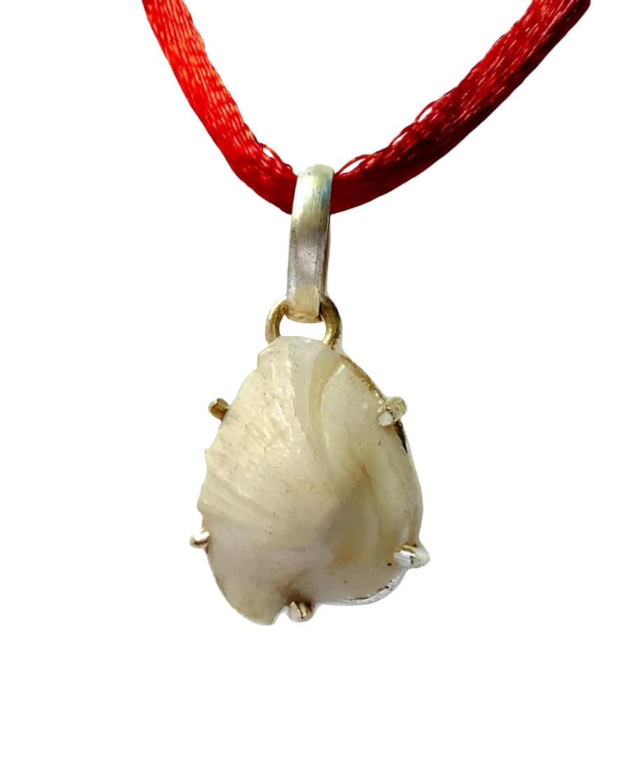 - Machmani Stone Locket Original Mach mani sea stone Pisces stone 100% Natural Machh Mani for Rahu AAA Quality Certified From Gem Testing Lab Authentic