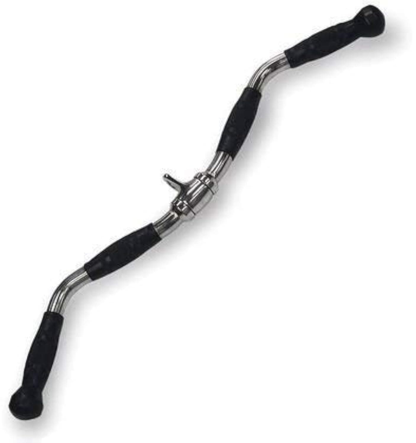 ISF Steel Triceps Zig-Zag Handle, LAT Bar, Gym Equipment, Spare Parts for Gym Machine, Attachment Accessories (Silver)