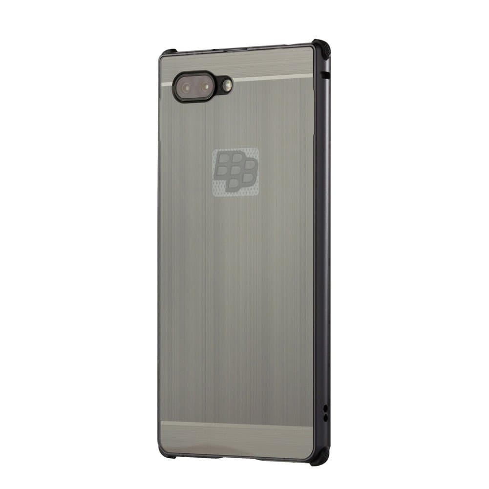 BlackBerry Key2,BlackBerry Athena,BBF100-1,BBF100-2 4.5" Case,Luxury Metal Frame+Hard Back Case 2 in 1 Cover Ultra-Thin Frame Case for BlackBerry Key2 Smartphone (Black)