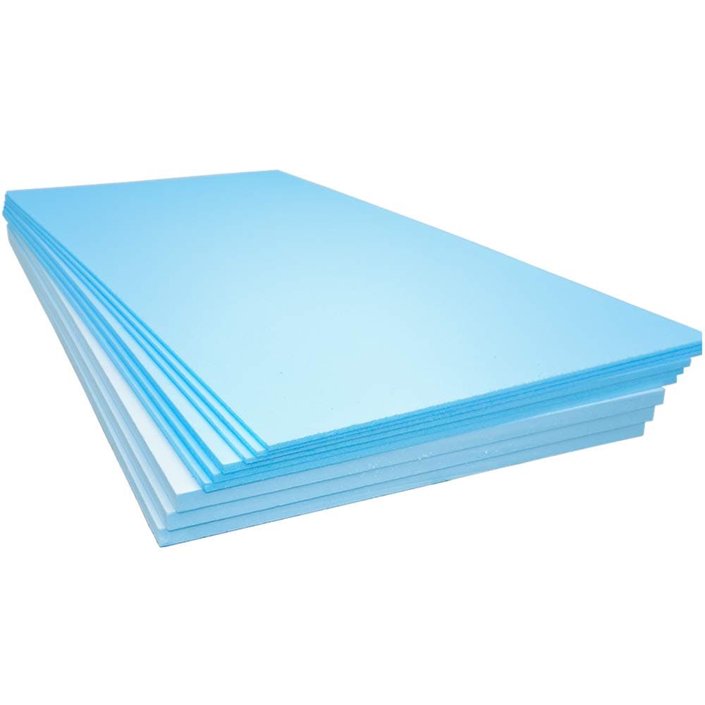 XPS Foam Insulation Boards 1200 x 600 x 20mm - QTY-50 - Coverage 36m2 - Electric and Water Underfloor Heating Tile Laminate Underlay Thermal Extruded Polystyrene Insulation Sheets