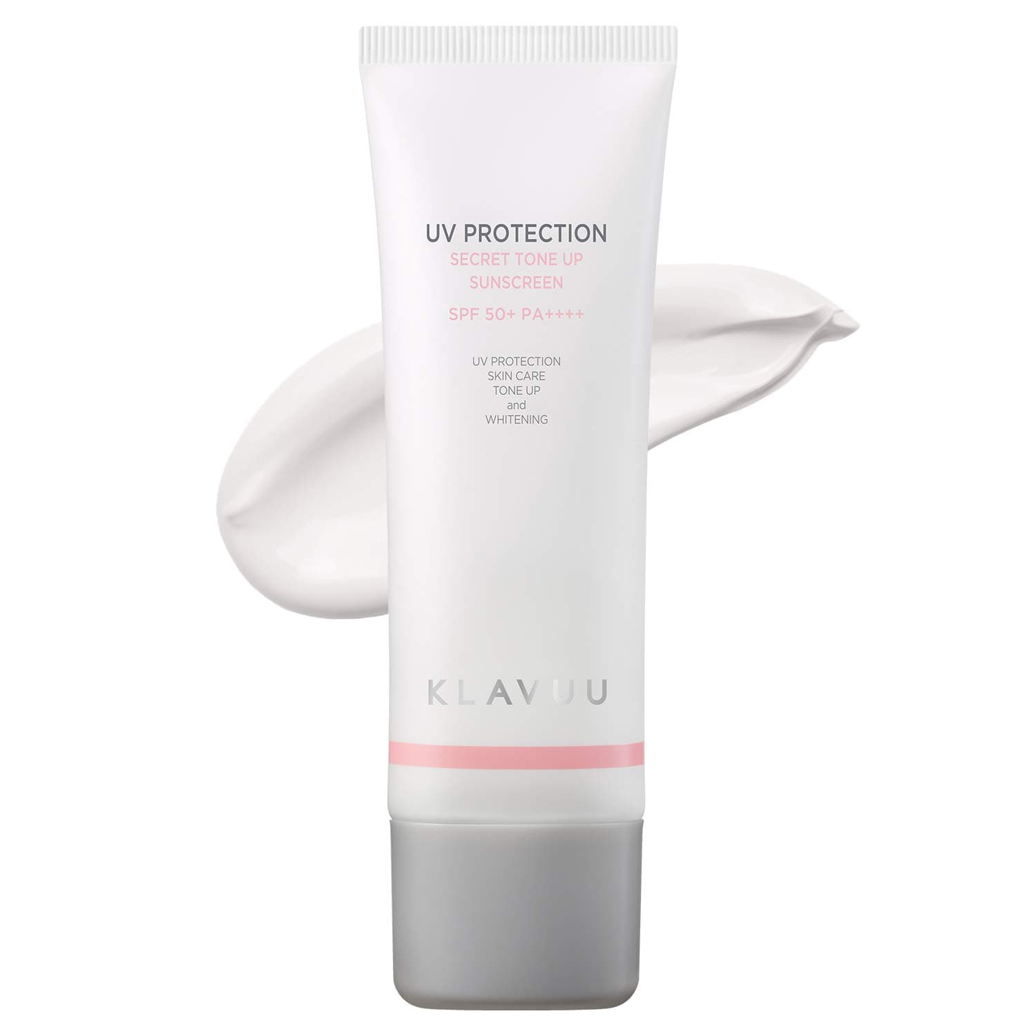 KLAVUU UV Protection Secret Tone Up Sunscreen SPF 50+ PA++++ - Anti Wrinkle And Radiance Care Sebum Control Silky Formula - Lightweight Makeup Base & Primer For Naturally Glowing Look, 1.69 fl.oz.