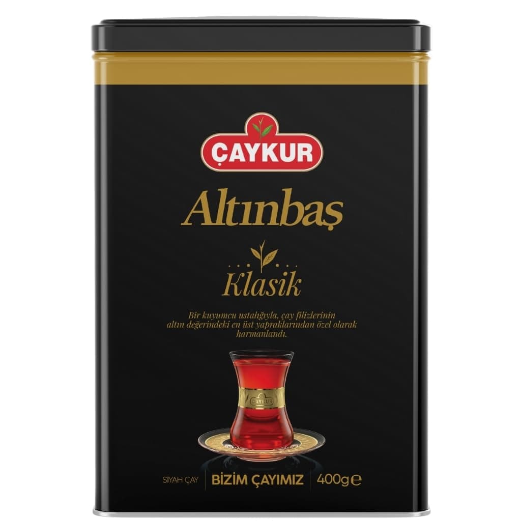 ÇAYKUR Altınbaş Golden Tips, Premium Gourmet Black Tea, Loose Leaf, Strong Tea Buds, Rich Aroma, Can 400gr / 14.1 Oz (Classic)