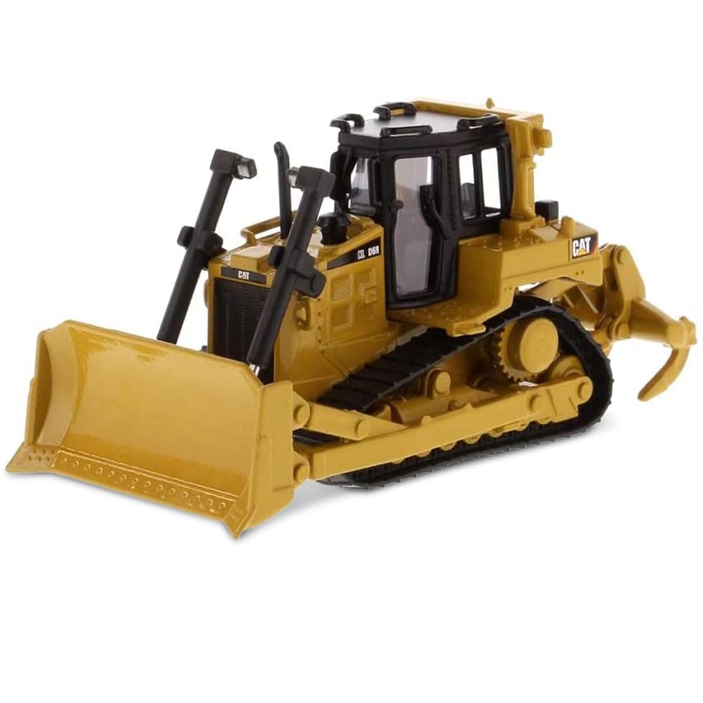 Diecast Masters 1:64 Caterpillar D6R XL Bulldozer, Play & Collect Series Cat Trucks & Construction Equipment | 1:64 Scale Model Diecast Collectible Model 85691