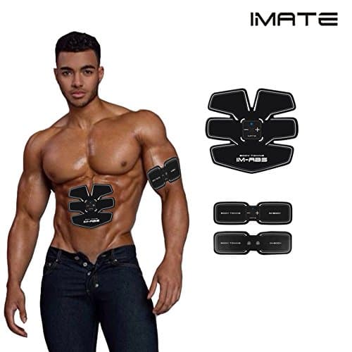 IMATE EMS Muscle Toning Pads For Arm/Bottom/Thigh, Electric Body Toning Belt Muscle Toning Trainer, Multifunctional Workout Equipment for Men & Women