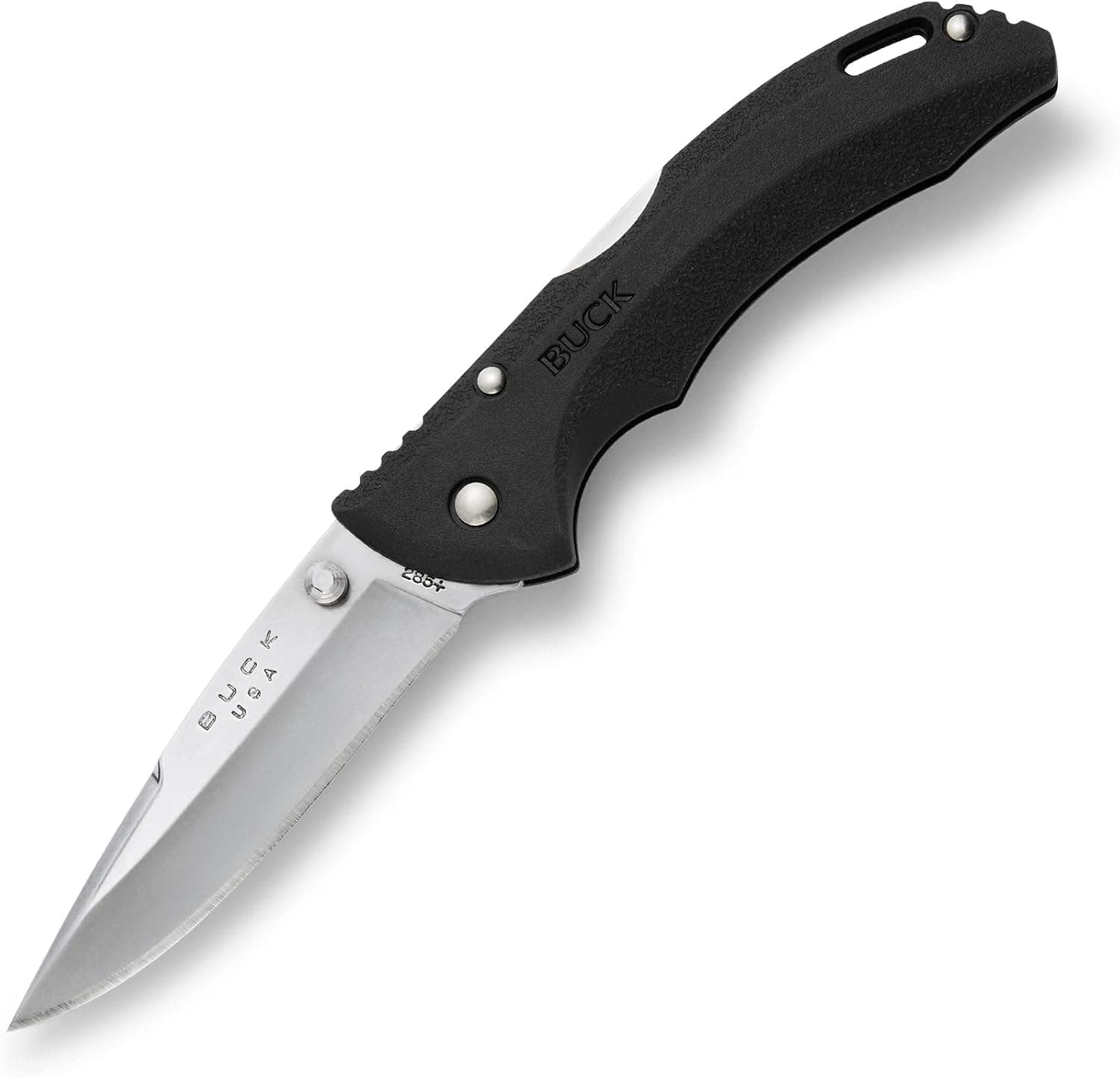 Buck Knives 0285 Bantam Folding Pocket Knife with Pocket Clip, Black