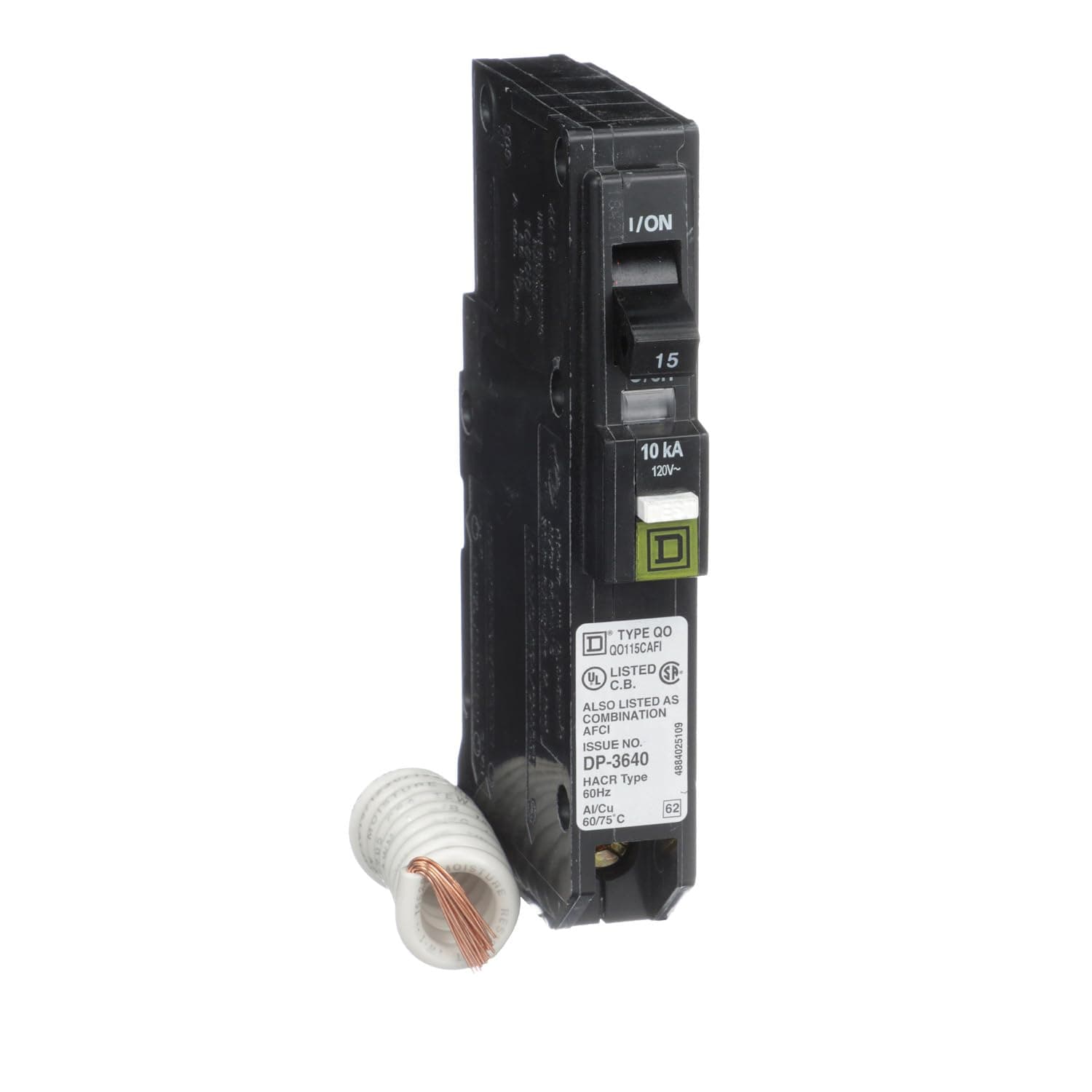 Schneider Electric SQUARE D QO115CAFIC QO15A Arc Fault Breaker