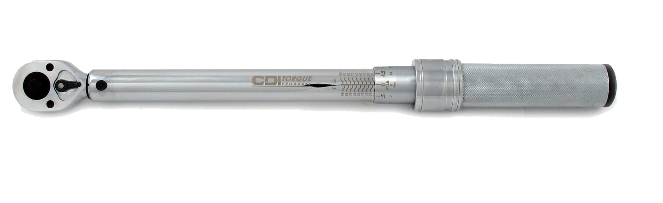 CDI 1501MRMH Dual Scale Micrometer Adjustable Click Style Torque Wrench with Metal Handle - 1/4-Inch Drive - 20 to 150 in. lbs. Torque Range