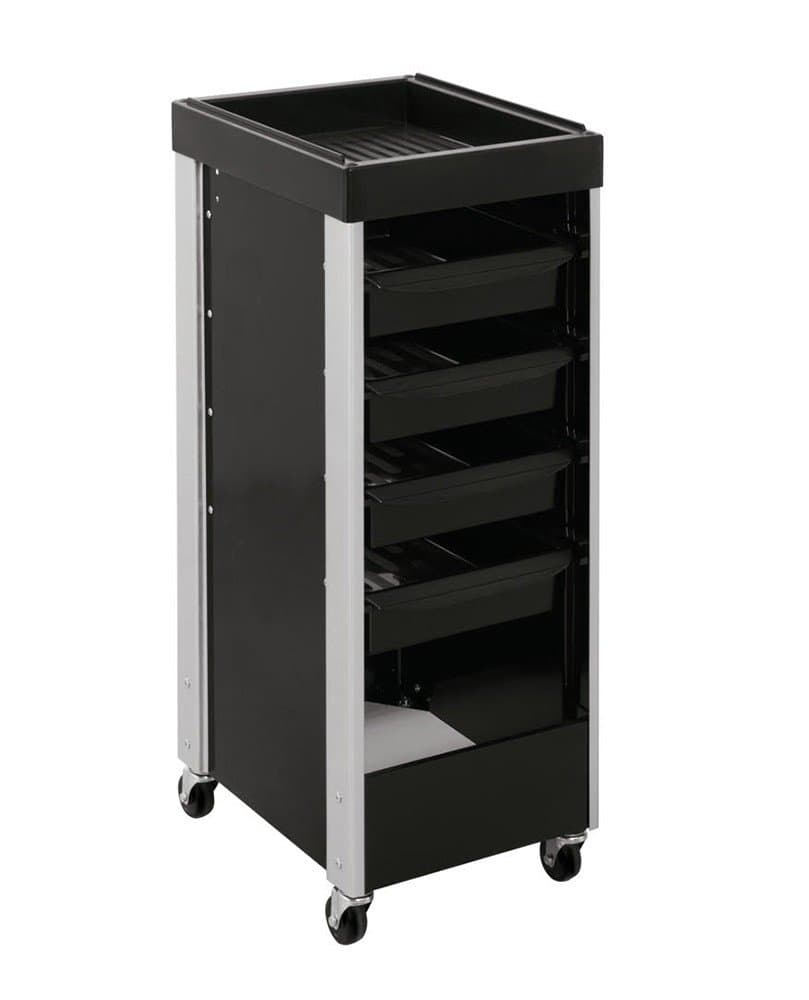 Aegean Salon Decor Rolling Salon Spa Trolley Cart Storage 998 Black