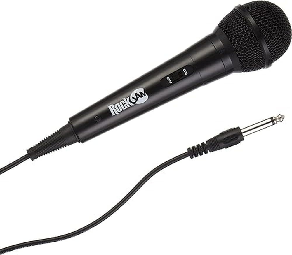 RockJam Karaoke Microphone with 3 Metre Cable