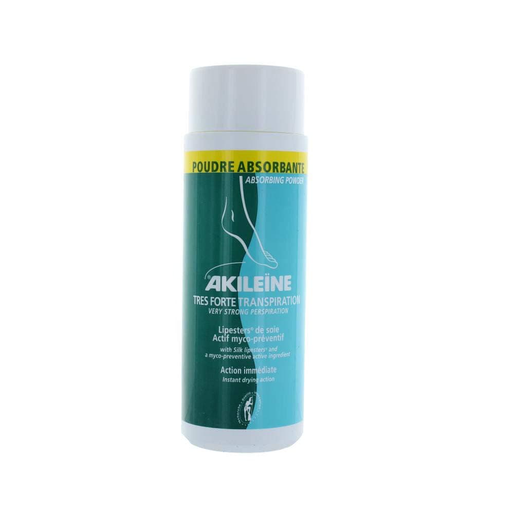 Akileine Absorbing Foot Powder for Perspiration and Odor, 2.5 oz.