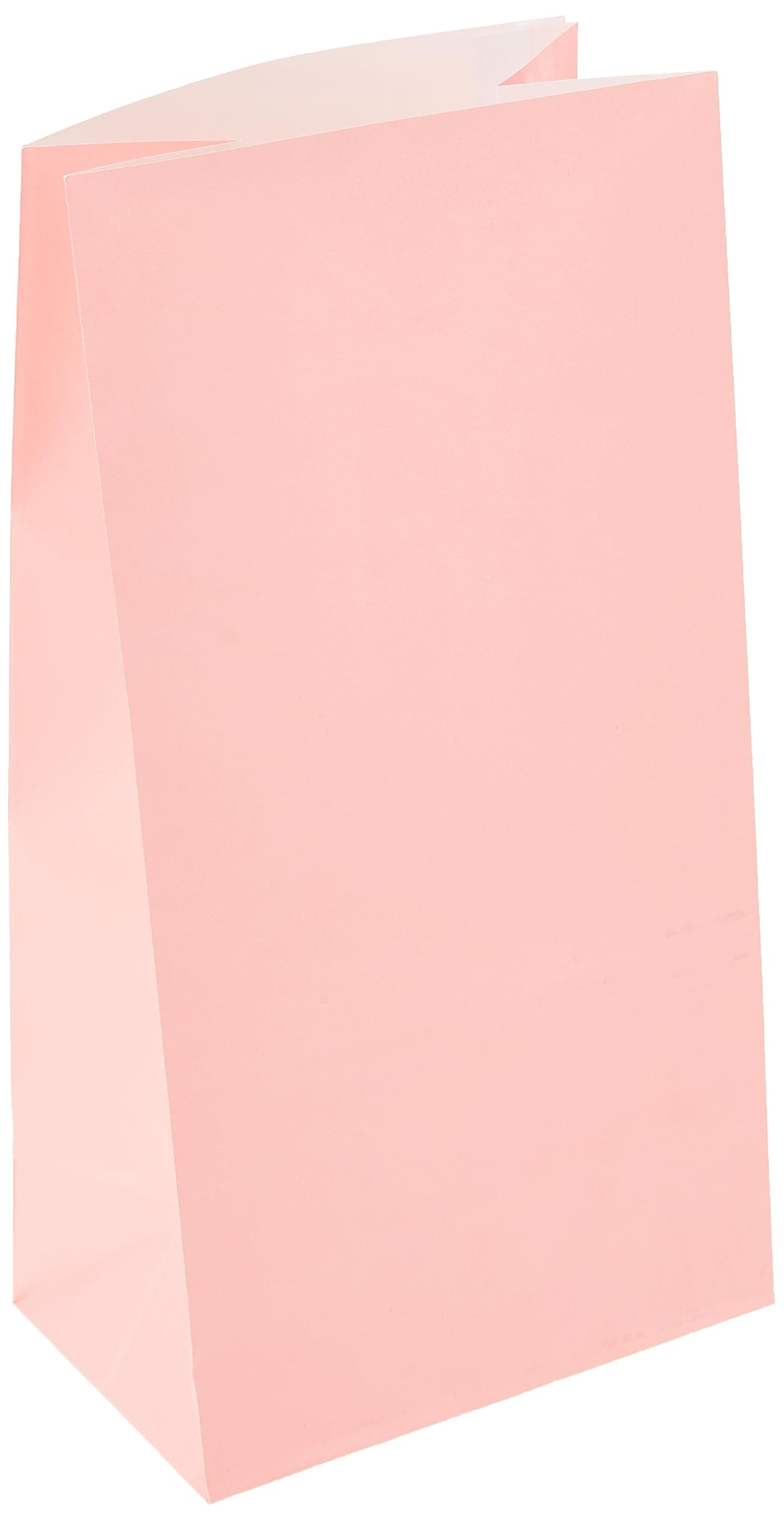 unique party Paper Bags Light Pink 12 Pack