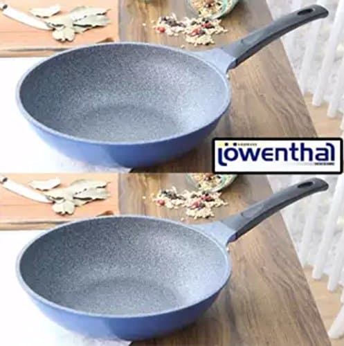 Chefline Heart Diamond Wok Pan 26Cm M1504013 0000465890 Sky Blue