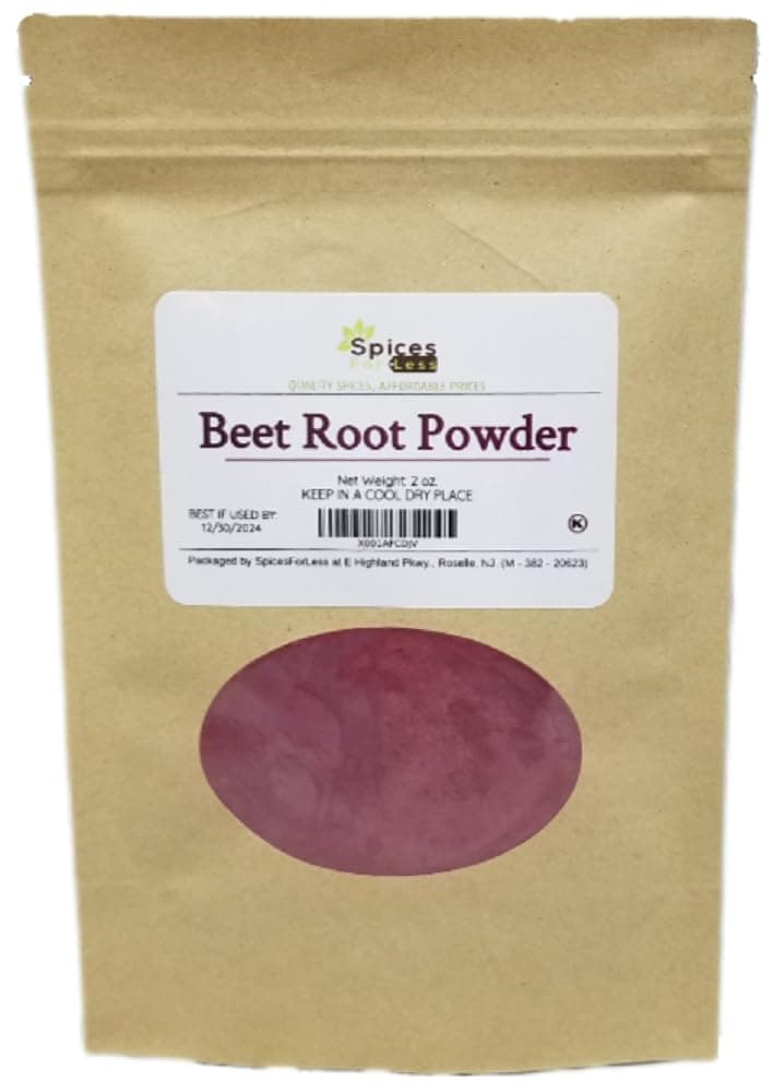 SFL Beet Root Powder – Pure Beetroot Spice For Natural Food Coloring – Powerful Superfood - Add to Smoothies And Beverages As A Nutrition Nitric Oxide Booster (2 oz)