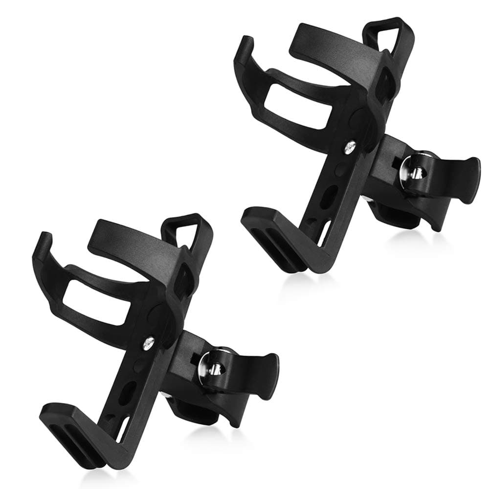 Accmor 2 Pack Bike Water Bottle Holders No Screws, Universal Bike Cup Holder, 360 Degree Rotatable Bike Water Bottle Cage, Water Bottle Holders for Kids Bike Adult Bike