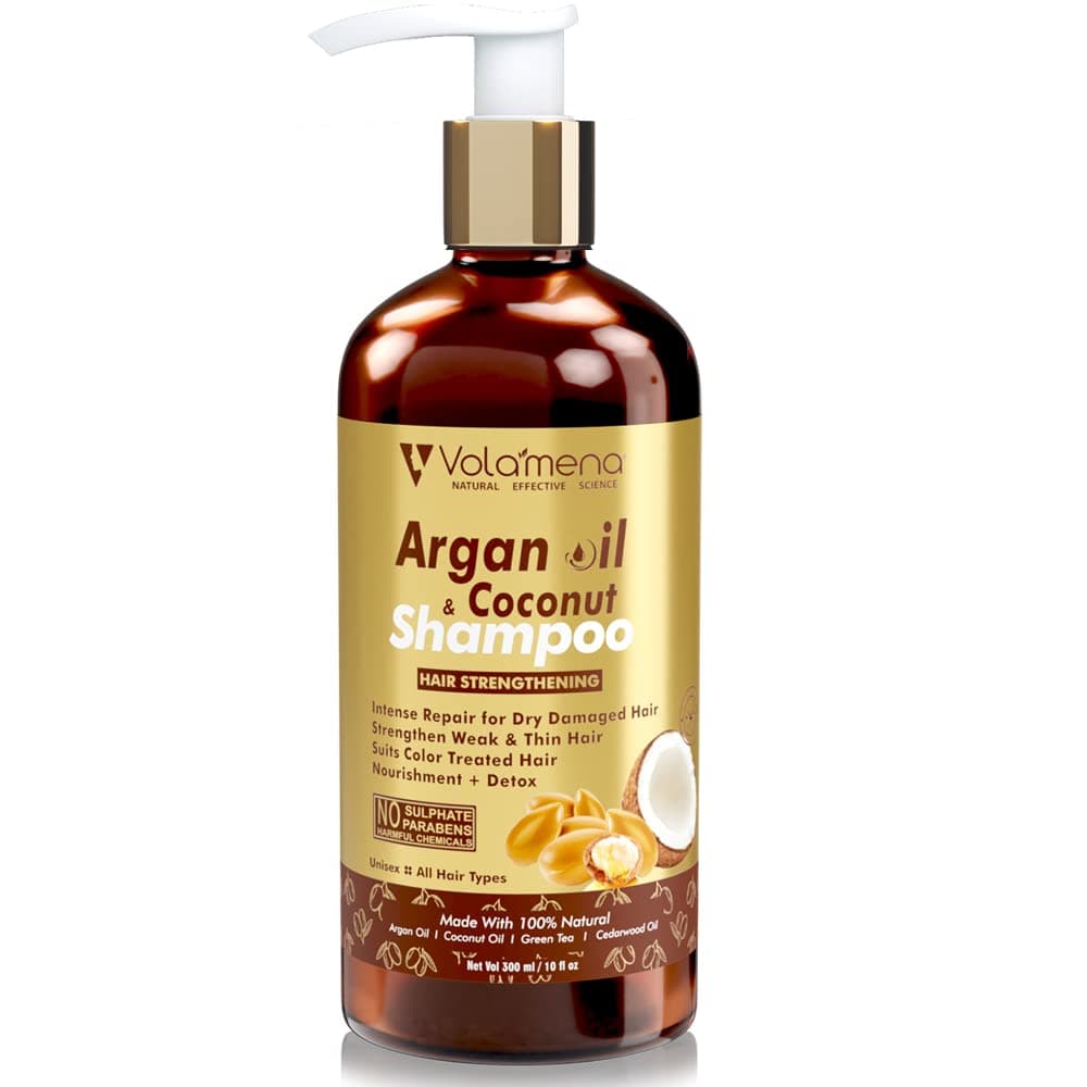 Volamena Argan Oil Shampoo with Morrocan Argan For Hair To Strengthen Weak & Damage Hair 300 Ml