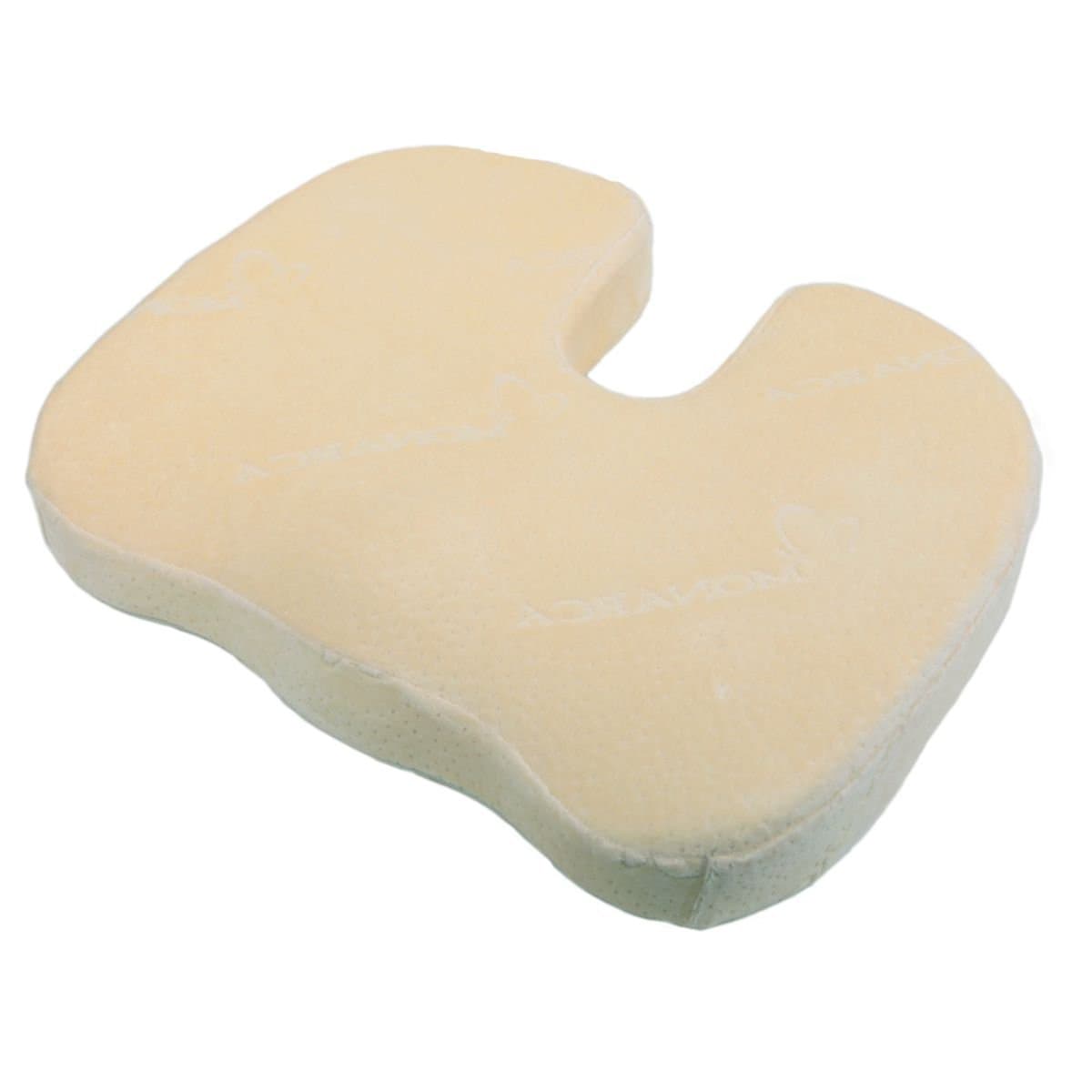 Monarca 100% Memory Foam Luxury Seat Cushion, Orthopedic Design To Relieve Back, Sciatica and Tailbone Pain, Beige