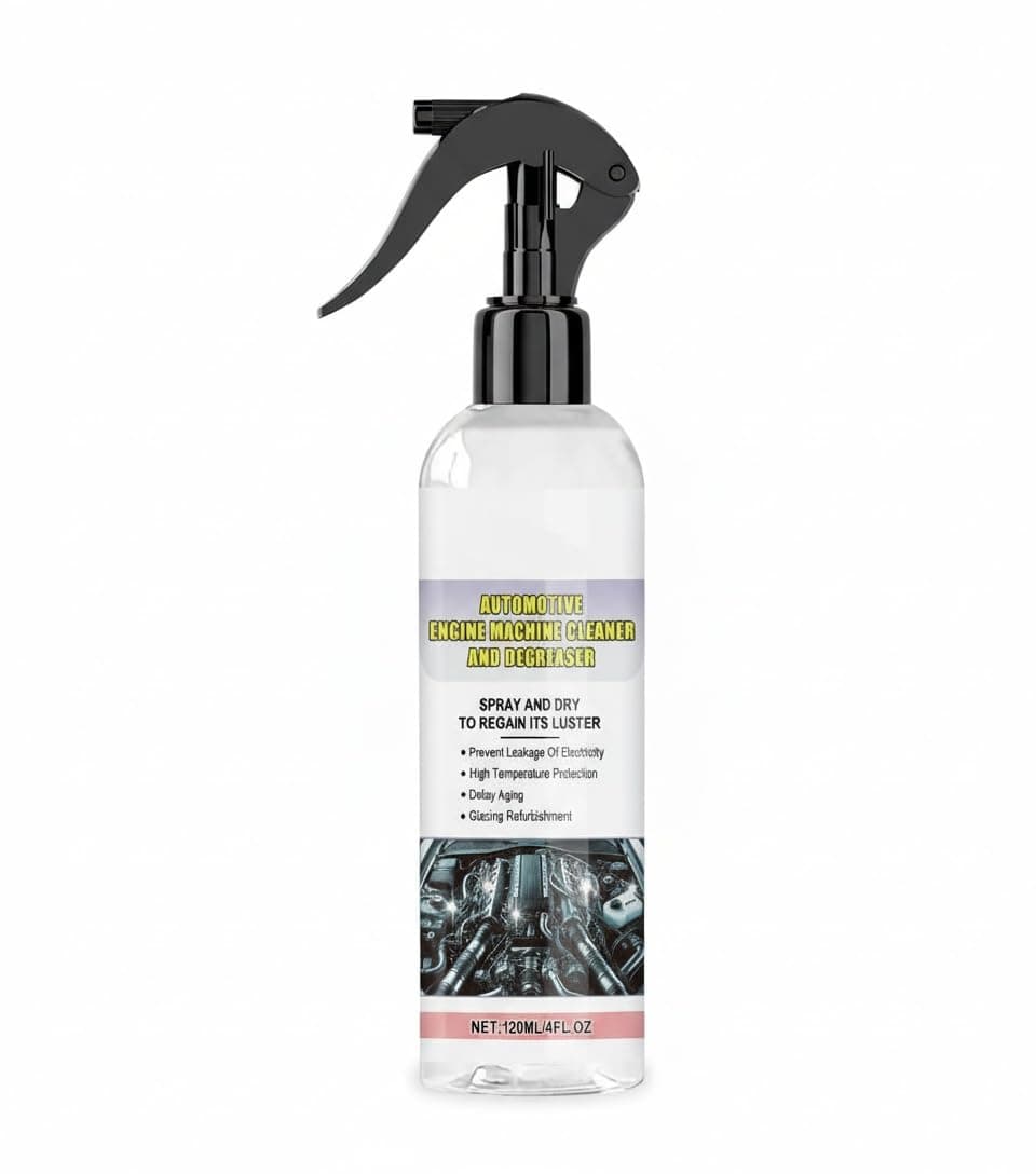 Engine Cleaner and Degreaser for Automotive Machines, Engine Cleaner Spray, Car, Pickup, Van, Motorcycle, Removes Dirt, Grime, Grease Remover (1PC)